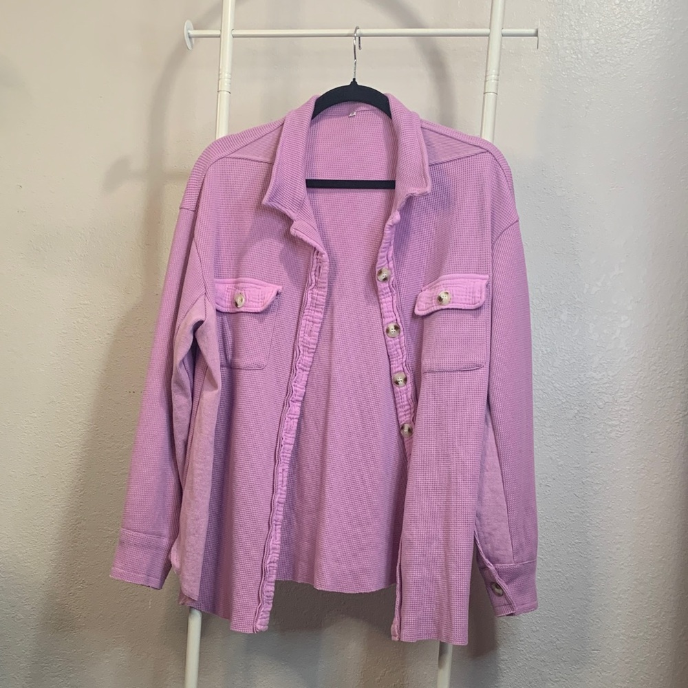 Lavender Ribbed‎ Knit Sweater